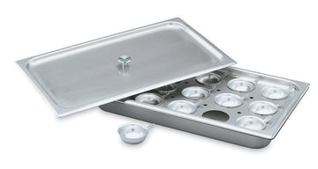 Half Size S/S Egg Poacher / Juice Glass Holder Set by Vollrath – Model 75070