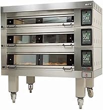 4T-3 Triple Deck Artisan Stone Four Pan Electric Deck Oven