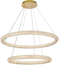 ELEGANT Lighting Bowen 42 inch LED Chandelier in Satin Gold