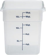 Cambro 18SFSPP190 CamSquare Food Storage Container 18 qt., Case of 6