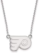 Philadelphia Flyers Small (1/2 Inch) Pendant w/ Necklace (10k White Gold)