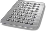 Chicago Metallic Mini Muffin Pan, 17-7/8" x 25-7/8" overall | 17-7/8" x 25-7/8" overall, makes (48) 1-7/8" muffins, 1.1 oz. capacity each, wire in rim, hand wash recommended