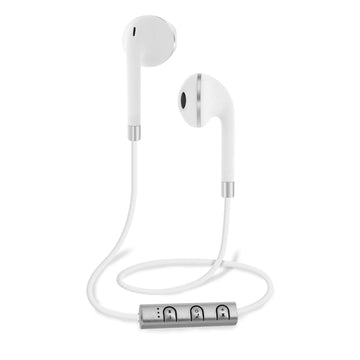 Bluetooth® Wireless Stereo Earbuds with Mic -White by SENTRY – Plastic, White, Model BT879