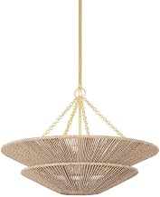 Tropea 6 Light Pendant 30 in. Gold Leaf