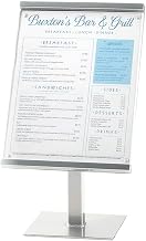 Cal-Mil 1153-15-74 One by One Metal Magnetic Sign Display, 15" Height, 8.5" Width, 7" Length, Silver
