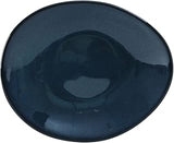 Tuxton China GAN-651 Ellipse Plate, 10" x 8-1/4", oblong, microwave & dishwasher safe, oven proof, fully vitrified, lead-free, ceramic, TuxTrendz, Artisan, Night Sky, Pack of 12