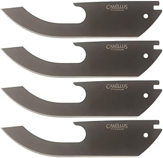 Camillus Tiger Sharp Replacement Blades-Smooth, Pack of 4