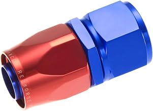 1000-20-1-20 An Straight Aluminum Hose End-Red/Blue