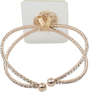 Reliant Ribbon FT-CJ1908R Floral Accessories - Crown Jewels Flower Cuff Rd, 1 Piece, Rose Gold