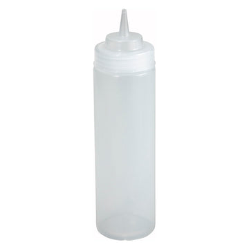 Winco Wide Mouth Squeeze Bottles – 16 Ounce, Clear, Medium, 6-Piece