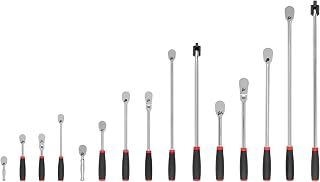 TEKTON 1/4, 3/8, 1/2 Inch Drive Ratchet Set, 15-Piece | SDR99903