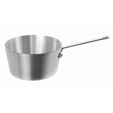 1 1/2 qt Tapered Aluminum Sauce Pan - 12 1/5"L x 6 1/10"W x 4 1/10"H by HUBERT – 1.5 Quarts, Aluminum, White, Model WGX3001