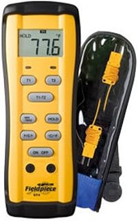 Fieldpiece ST4 Dual Temperature Meter, -58 to 2000F(-50 to 1300C)