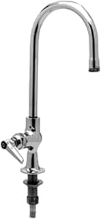 T&S Brass B-0305-M Single Pantry Faucet, Deck Mount, Rigid Gooseneck, Stream Regulator (Pack of 6)