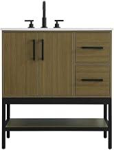 Elegant Kitchen and Bath 32" Single Bathroom Vanity in Chestnut Brown