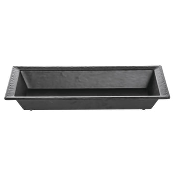 Serving Bowl Melamine Slate Black - 15"L x 8"W x 2"H by HUBERT – Melamine, Black, Model H0188-BLACK