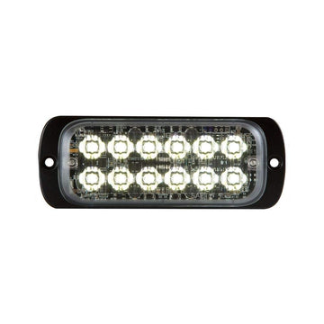 Buyers Products Thin Dual Row 4.5 Inch Clear LED Strobe Light by Buyers Products Company – .26 x 4.38 x 1.18, Stainless Steel, Clear, Model 8892601