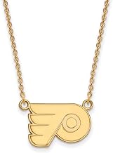 Philadelphia Flyers Small (1/2 Inch) Pendant w/ Necklace (10k Yellow Gold)
