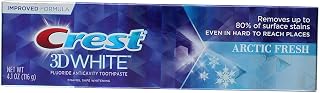 Crest 3D White Fluoride Anticavity Toothpaste, Arctic Fresh, 4.1 Ounce