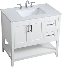 36 Inch Single Bathroom Vanity in White, 714645