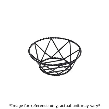 G.E.T. Braided Basket by GET – Iron Powder Coated, Pack of 12, Model 4-31433