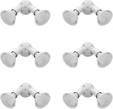Lithonia Lighting Outdoor Flood Light Fixture, Adjustable Twin Par Flood Light Holder, Safety and Security, 120 Volts, Uses 2 Lamps Up to 150W (Not Included), White, 6-Pack (OFTH 300PR 120 WH CP6 M4)