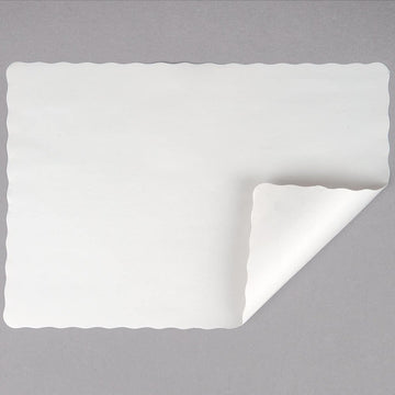 LP100 10 x 14 in. Colored Paper White Placemats - Case of 1000