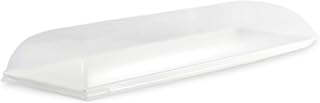 PacknWood 210BCHIC3915 - Bio 'n' Chic Rectangular Sugarcane Platter Tray - Disposable Platters Cookies Serving Trays - Microwavable, Biodegradable, Compostable - White Sugarcane Tray, 15.3" x 5.9"
