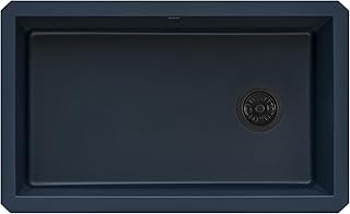 Ruvati 32 x 19 inch epiGranite Undermount Granite Composite Quartz Single Bowl Kitchen Sink - Catalina Blue - RVG2033LU
