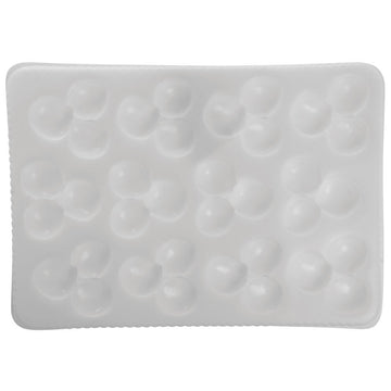 Culinary Puree Polypropylene 17 x 11" Mold by HUBERT – 17.0 liters, Plastic, White, Model APRICOT HALVES