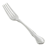 7 1/4" Chantelle Stainless Steel Dinner Fork (Set of 12) by Winco – 7.25", Stainless Steel, Silver, Pack of 12, Model 0039-05