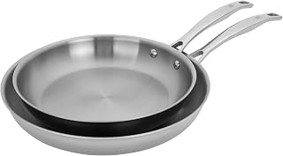 HENCKELS Clad H3 2-pc Stainless Steel 10-in & 12-in Fry Pan Set