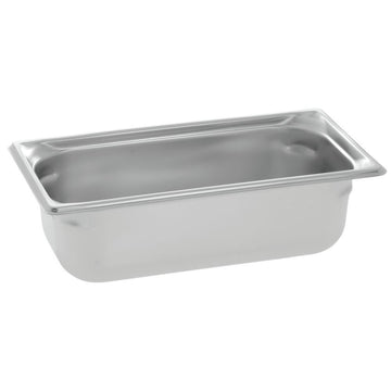 Super Pan 3 1/3 Size S/S Steam Table Pan by Vollrath – 1/3 Size, 4.0 inches, Stainless Steel, Silver, Model 90342