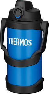 Vacuum Insulated Sports Jug by THERMOS – 67.6 Ounces, 2.0 liters, Stainless Steel, Blue, Model FJQ-2000 BL