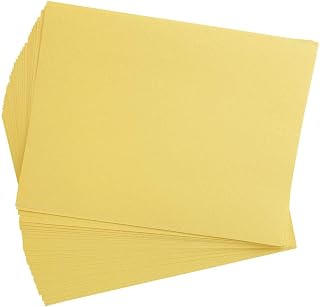 Colorations 9" x 12" Mediumweight Yellow Construction Paper, 50 Sheets