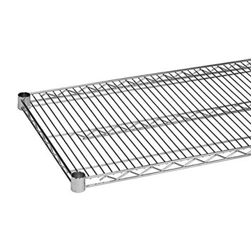Commercial Chrome Wire Shelving 24 x 48 - NSF (2 Shelves) by L and J – 24 x 48 inches, Chrome