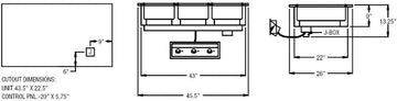 Drop In 3 Pan Size Hot Food Table Model 95603-120Z
