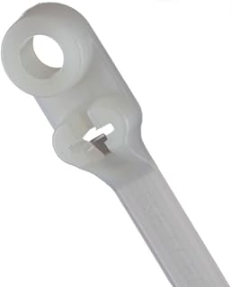 Thomas & Betts Cable Tie, 6 in L, 1-1/8 in Max Bundle Dia., Natural, Nylon 6/6, 40 lb Strength, 100 PK - 1 Each