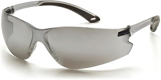 (12 Pair) Pyramex S5870S Itek Safety Glasses Silver Mirror w/ Silver Mirror Lens
