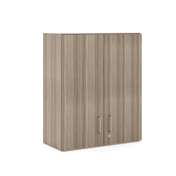 3-Level Wall Cabinet by Tot Mate – 3/4" Thick Industrial Grade Wood Composite Core With Laminate Surfacing, Shadow Elm Gray, Model TM2317