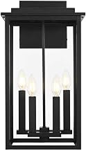 Elegant Lighting Kaysen 11" Outdoor Wall Sconce in Black