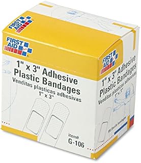 First Aid Only 1" X 3" Plastic Bandage, 100-Count Boxes (Pack of 3)
