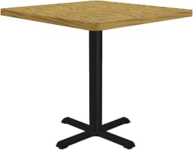 Correll Cafe and Breakroom Table with Medium Oak Finish BXT36S-06-09-06