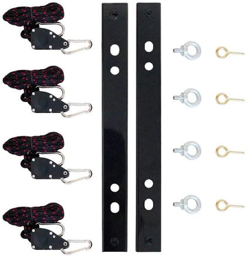 Hanging Kits for Crawl Space & Basement Dehumidifiers by ALORAIR – 300.0 pounds, Polypropylene, Stainless Steel, Black, Model AlorAir Hanging Kits