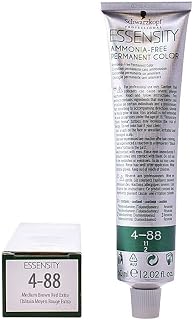 Schwarzkopf Professional Essensity Hair Color, 4-88, Medium Brown Red Extra, 2.1 Ounce