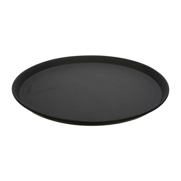 (1600CT138) 16" Round Fiberglass Bar Tray - Camtread® by Cambro – 16", Fiberglass, Black, Pack of 12, Model 1600CT(138)