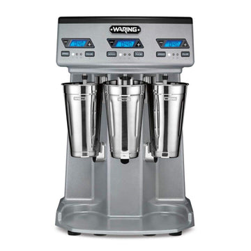 Commercial Drink Mixer - Double Spindle - Fully Automatic - with Timer by Waring – Stainless Steel, Model WDM360TX