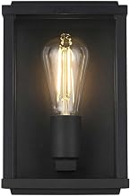 Elegant Lighting Santos 6" Outdoor Wall Sconce in Black