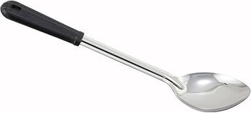 Winco 13" Plastic Basting Solid Spoon | Cool touch handle, Heavy-duty, Long serving spoon, Great for Cooking, Buffet Service, Food Preparation and Serving