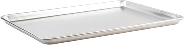 Winware by Winco ALXP-1622 Aluminum Sheet Pan, 16" x 22" | Large flat baking surface, Reinforced rim prevents bending or warping, Great for Food Preparation and Restaurant Kitchens